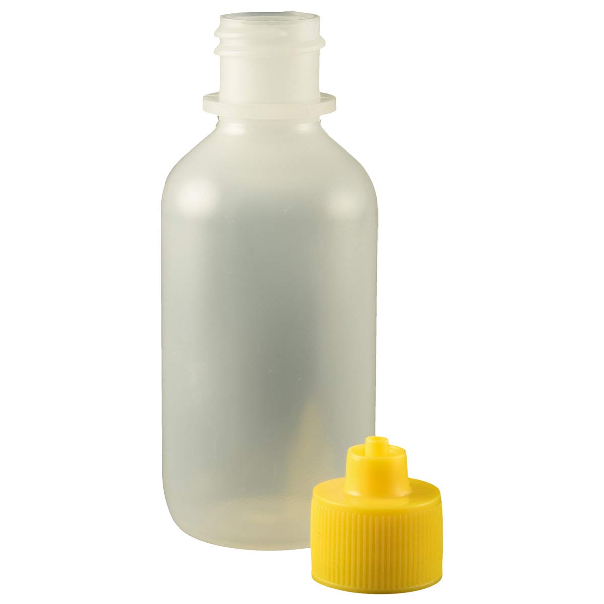 Jensen Global JG2.0BC-Y Yellow 2 oz Boston Round Bottle & Cap Kit Bag of 10