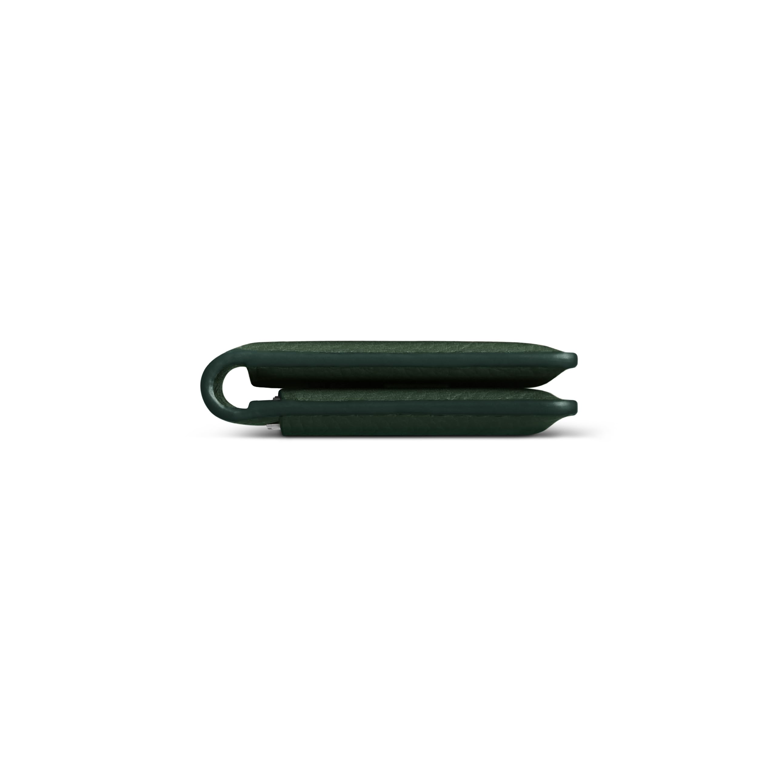 Woolnut Cartera de cuero, verde, medium, Minimalista