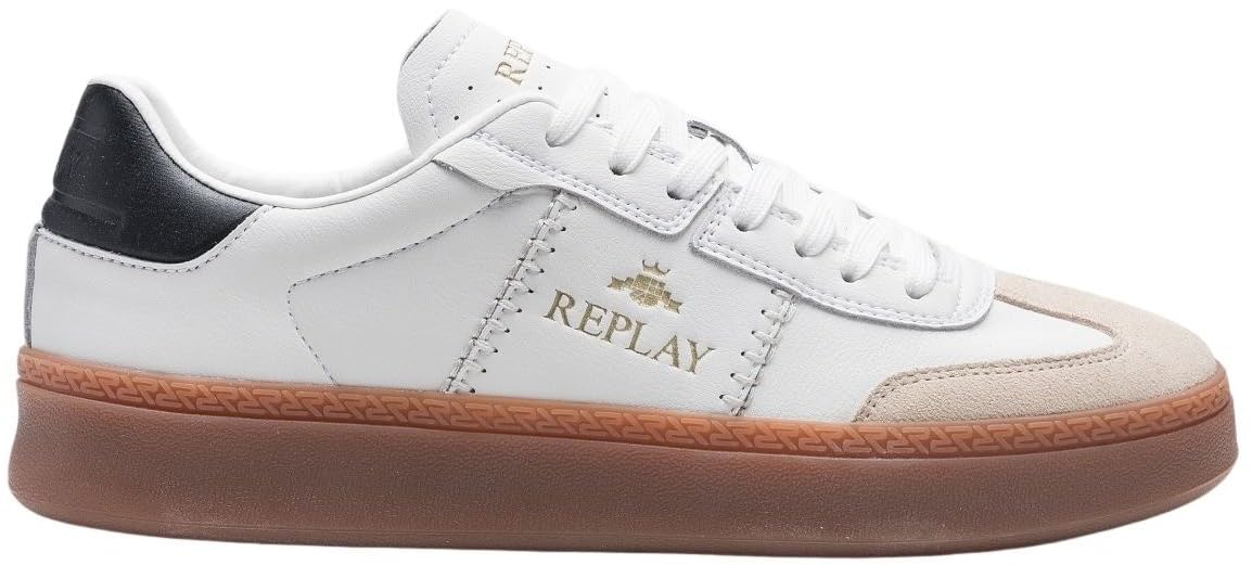 Replay Men's GMZ8B Trainers, 061 White, 43 EU, 061 White, 9.5 UK