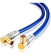 Cavo antenna TV IBRA HDTV da 0,5 m con connettori ad angolo retto di 90 gradi Premium Freev...