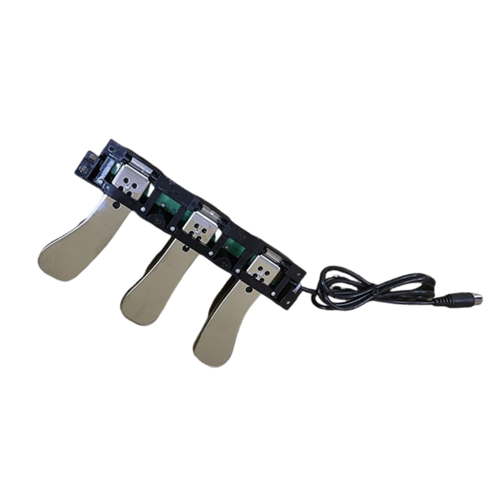 Colaxi Unità a 3 pedali, Soft & Sostenuto & Sustain Pedale per tastiera, pedale universale per tastiera digitale/tastiera elettronica/controller MIDI, stile C 25,5 x 15 x 6 cm