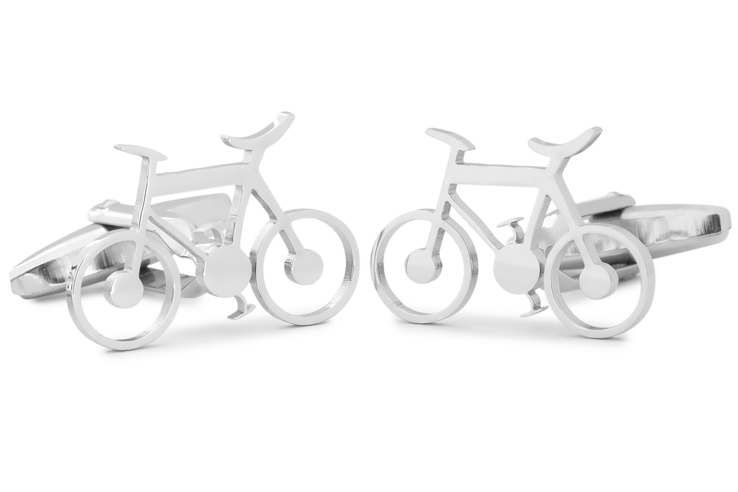 Gemelolandia | Gemelos para Camisa Bicicleta Inox 20 mm Gemelos Originales Para Camisas | Para Hombres y Niños | Regalos Para Bodas, Comuniones, Bautizos