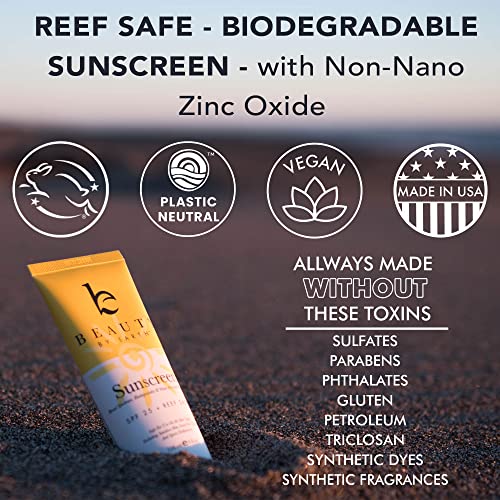 Face Sunscreen Spf 20 - Mineral Sunscreen Face, Reef Friendly Sunscreen With Natural & Organic Ingredients, Biodegradable Sunscreen, Zinc Oxide Sunscreen For Daily Use, Facial Sunscreen Travel Size #TOP4
