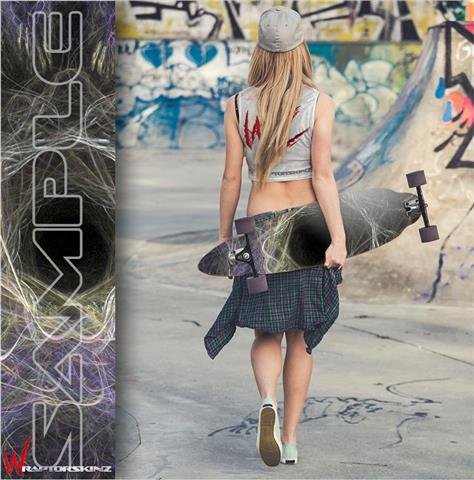 Tunnel - Decal Style Vinyl Wrap Skin fits Longboard Skateboards up to 10