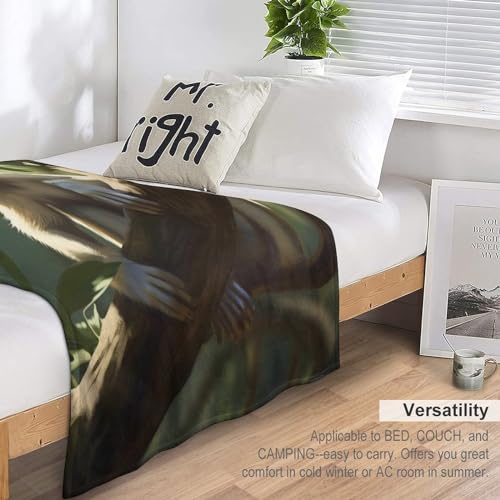 Couverture lit singe plaid flanelle épaisse 150x200cm couvre-lit chaud confortable