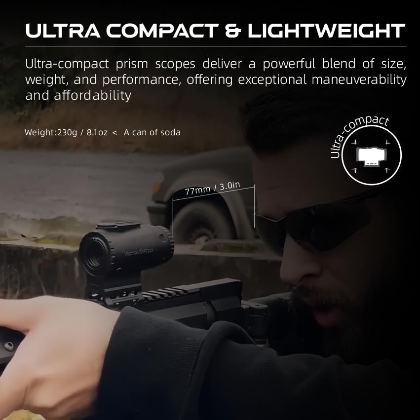 Amazon.com : Vector Optics Paragon 1x16 Mini Prism Sight 2 MOA