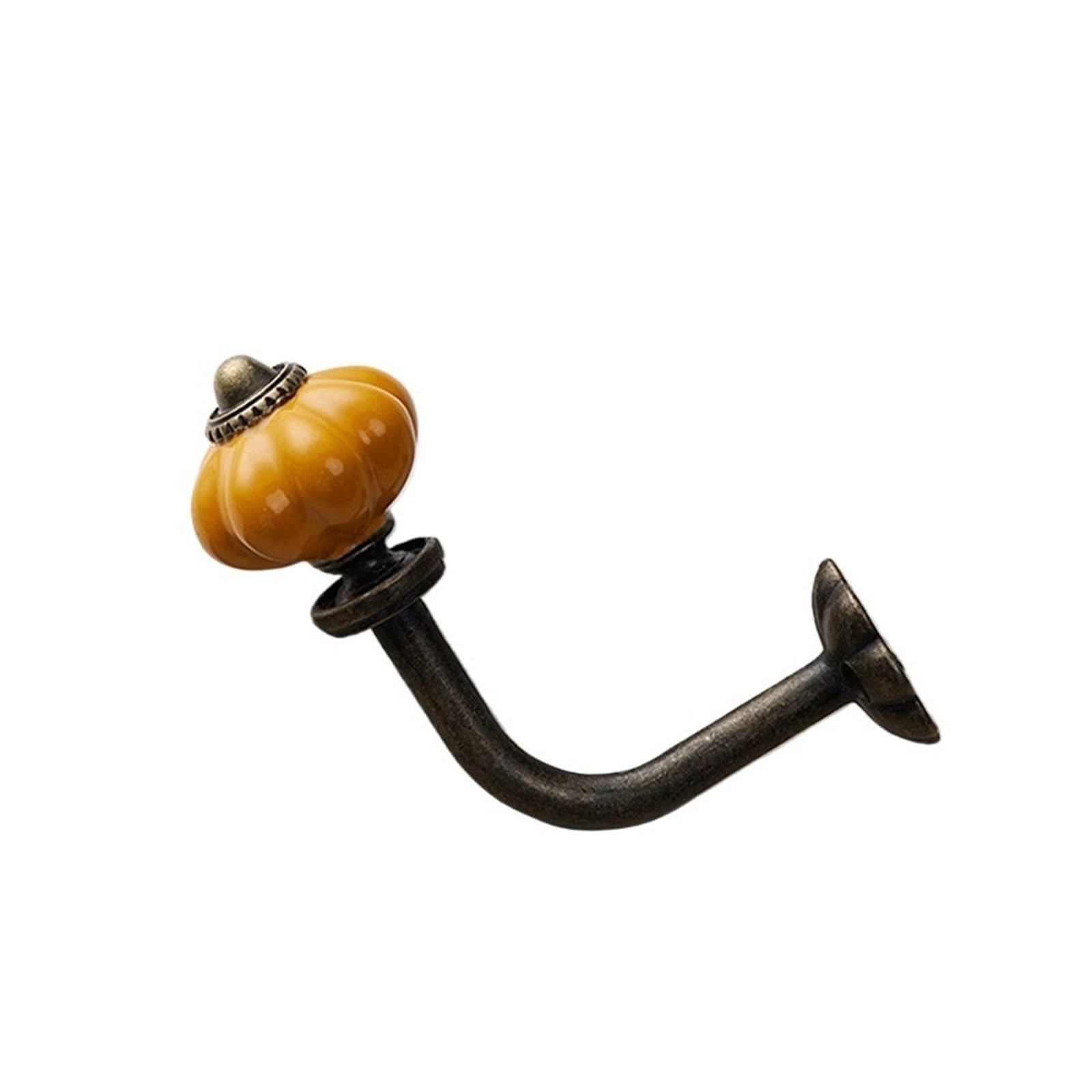 Dvmsief C Oat Hooks Alloy Hanging Hook Wall Mounted Urtain Holders Home Living Room Bedroom Lothes Oats Hanger Erami Pumpkin Storage(C)