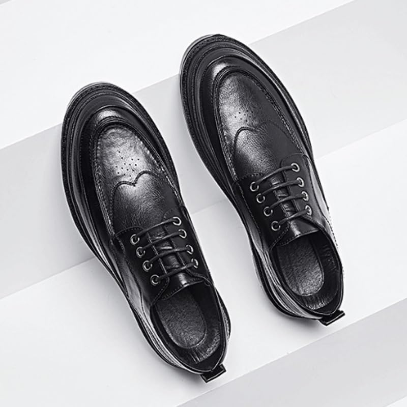 Men's Breathable Business Oxford Lace-Up Anti-Slip Formal Duty Work Shoes Comfort Casual Oxford Shoes3