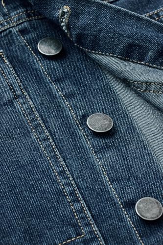 Image of SNITCH LEGACY Men Casual Jacket| Relaxed Fit Full Sleeve Spread Collar Denim Design | 100% Cotton & Breathable Twill Fabric For Streetwear, Spring Layering & Daily Outings