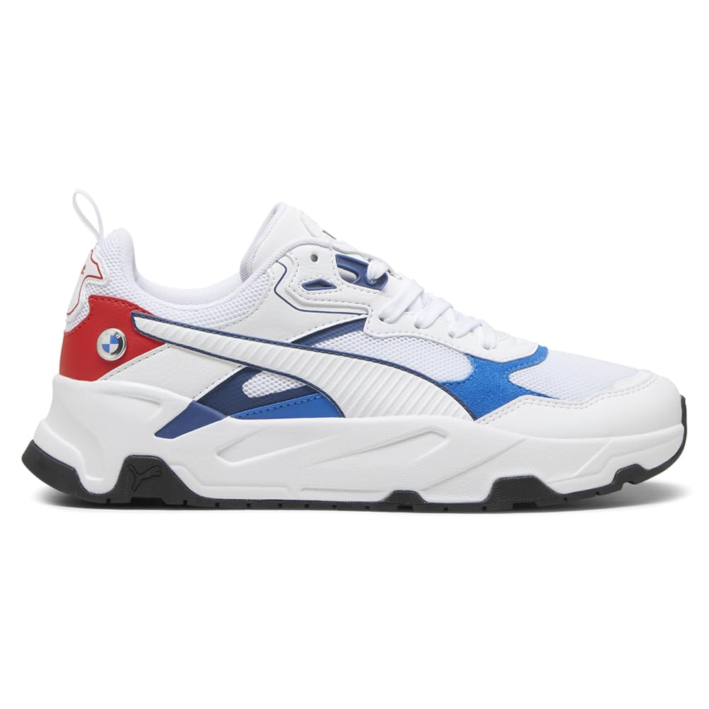 PUMA Mens BMW M Motorsport Trinity Lace Up Sneakers Shoes Casual - White