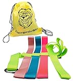 Safety Walking Rope with Colorful Handles for Up to 6 Children,10 Children and 12 Children-Perfect for Daycare Schools and Teachers. (Fluorescent Green, 6 Loops(79 in）)