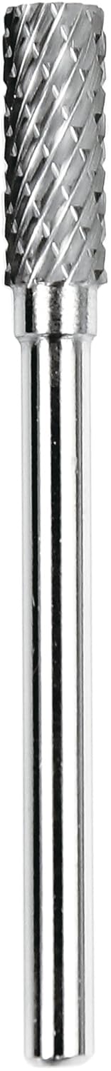 Dedeco 12114 Carbide Bur, Double-Cut, Cylindrical Flat End, 1/8 x 3/16 x 1/2, SA-53