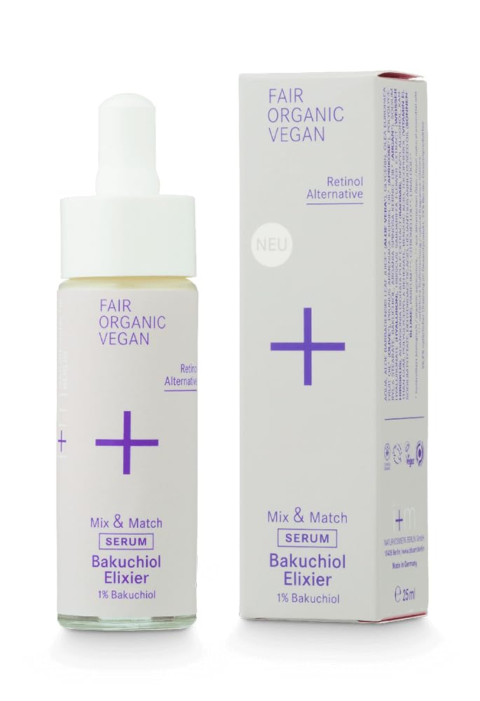 i+​m® Bakuchiol Elixir 30 ml · Sérum antiedad orgánico · Serum facial vegano · Retinol alternativa cosmética natural · Suero refinador de poros y relleno de arrugas · Con aceite de argán orgánico y