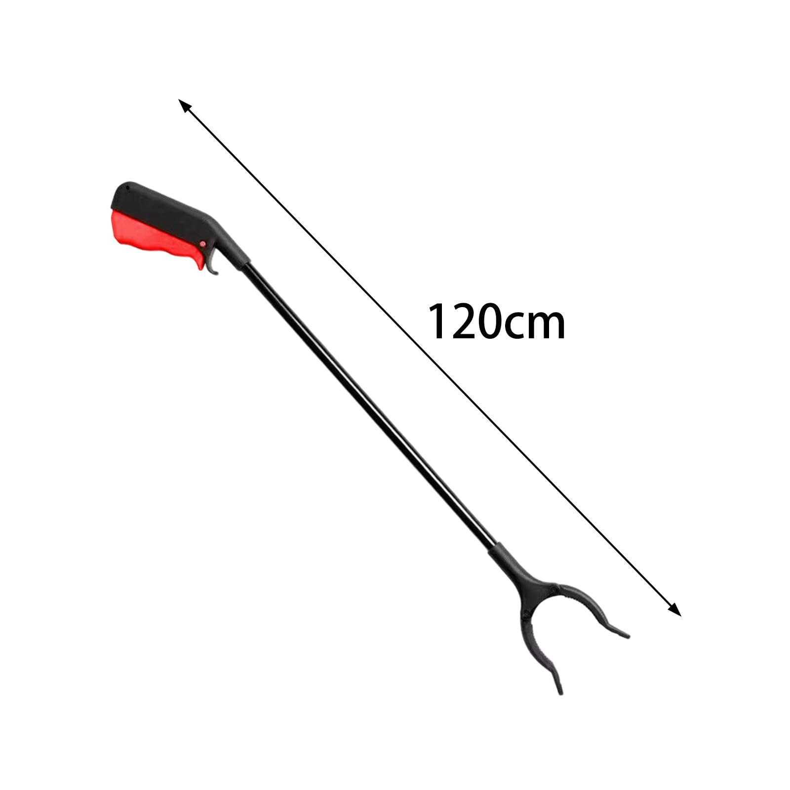 Pinza de Alcance Largo, Herramienta de Ayuda para Alcanzar Objetos con Agarre Fuerte, Recogedor de Basura Manual para Césped, Jardín Y Patio, 120cm de Longitud