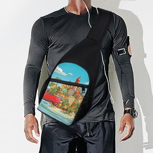 Mochila tipo bandolera Island of Cuba para senderismo miniatura 7