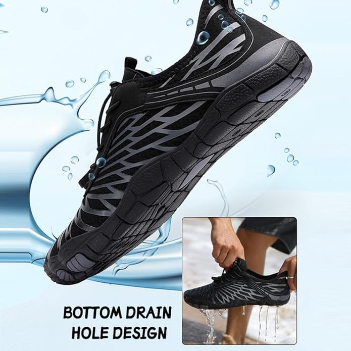Image of ELETON Barefoot Shoes Women Men Footwear, Wide Toe Box Hiking Zero Drop Non-Slip Quick-Dry River Boat Pool Beach Water Shoes, Lightweight Swimming Running Walking Sneakers Unisex