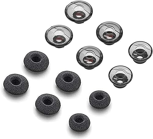 Miniatura 9 de ALXCD Eartips de gel para auriculares Voyager Legend, SML, 3 almohadillas de gel suave y 3 puntas de cubierta de espuma, apto para auriculares