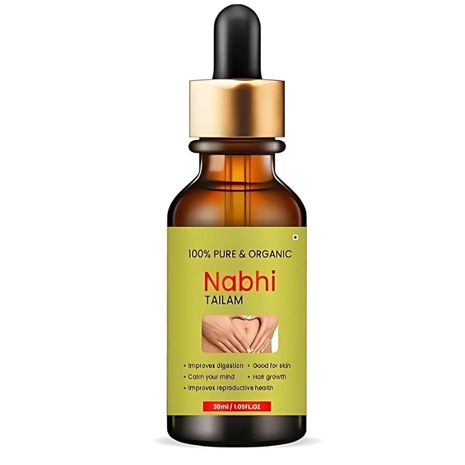 Organic Nabhi 30ML Belly Button Oil for Sensational Skin Blend of Almond, Olive, and Lemon Essential Oil Supports Healthy Skin 100% Ayurvedic & Chemical-Free Cold Pressed Oil (Pack Of 1) (B0D3LSG1SL) Amazon Price History, Amazon Price Tracker