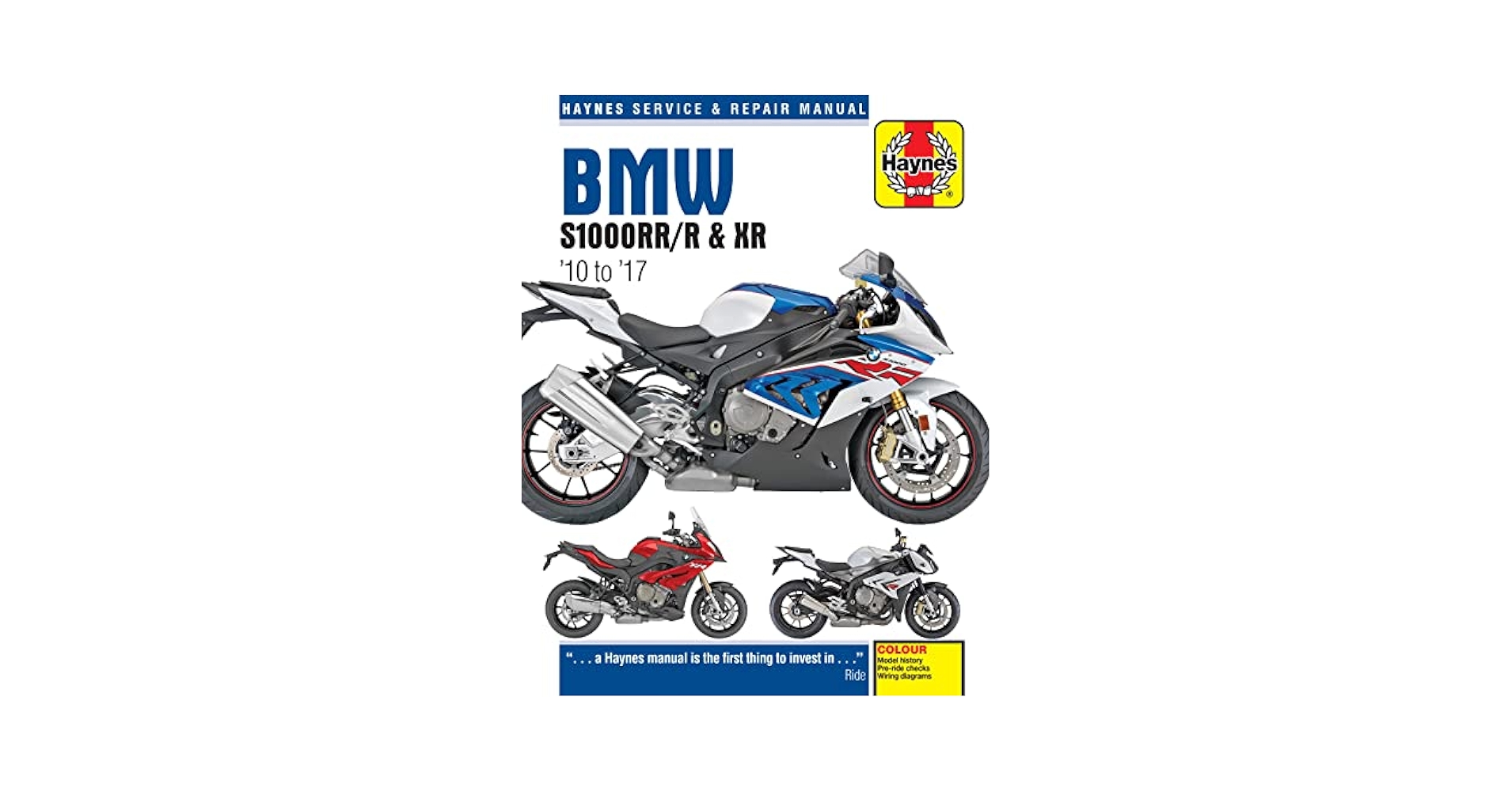 BMW S1000RR/S1000R/XR サービスマニュアル 英語版 BMW S1000RR/R & XR, '10-'17 Haynes Repair Manual (Haynes