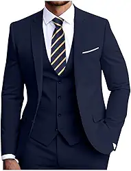 Terno masculino slim fit, conjunto de 3 peças, blazer, colete e calça, terno formal de formatura para homens, vestido de casamento, padrinho, smoking
