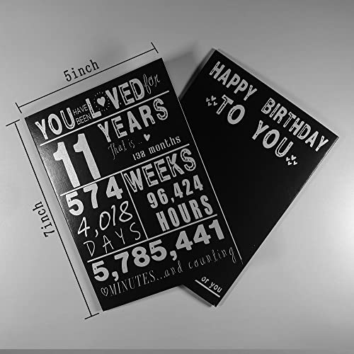 Sutjxc CARD-001 Cheers To 11Th Birthday Card For Teen Girls Boy,Bday Gift 11 Year Old Girl,Bday Card thumb #1
