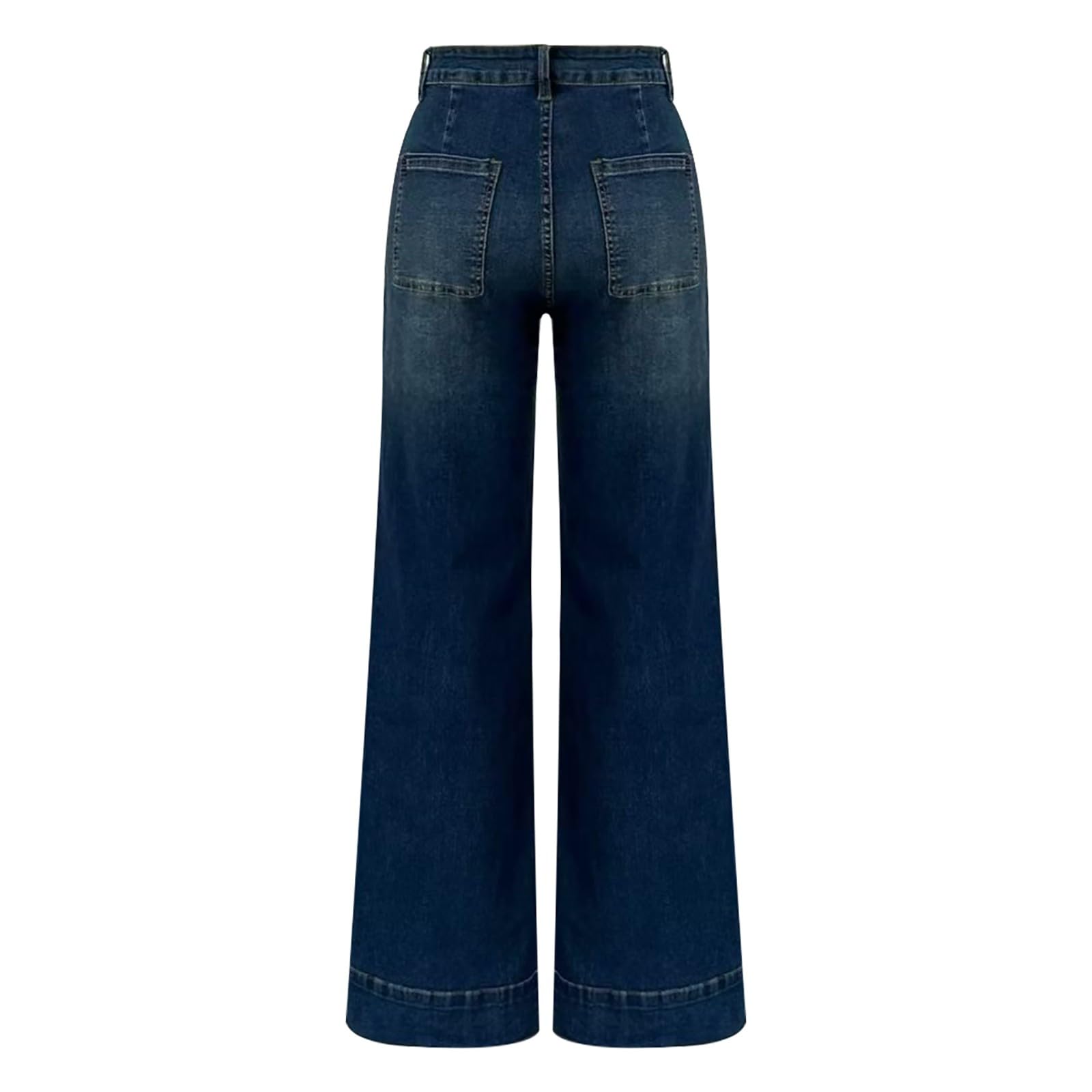 Jeans Donna Larghi Jeans Elasticizzati Gamba Larga Casual Pantaloni Vita Alta Curvy Leggeri Tempo Libero Pantaloni Denim Baggy Larghi Palazzo Taglie Forti Pantalone Comodi Moda Hiphop