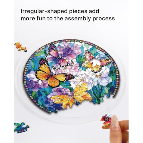 Puzzle en acrylique attrape-soleil pour embellir une fenetre terne
