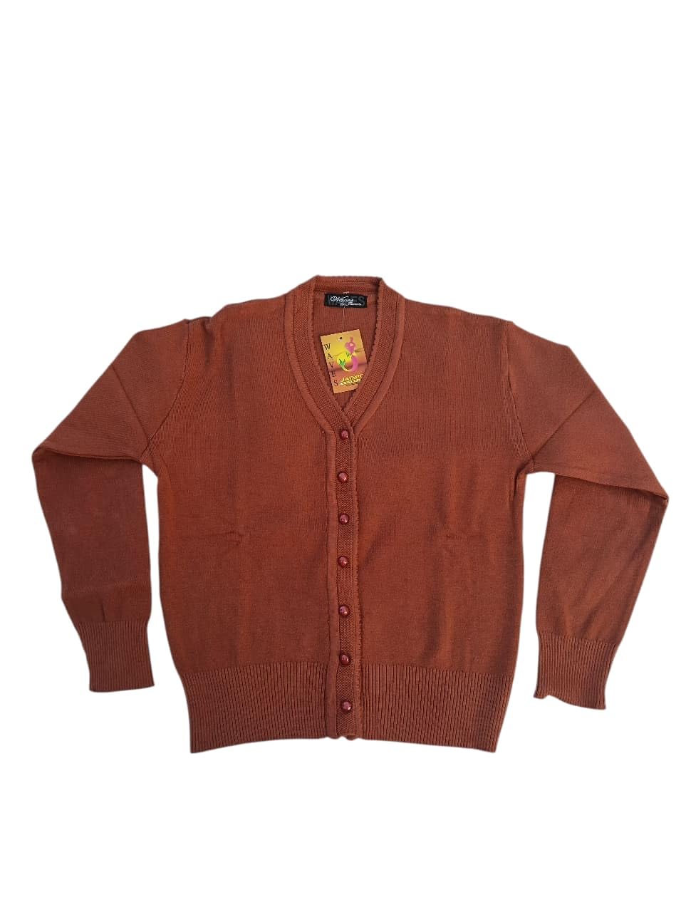 Winter Woolen Stretchable Ladies Cardigan Slim Fit for Women - Front Open with Button, Full Sleeves, Warm & Designer Style, Super Soft V-Neck-picture-45