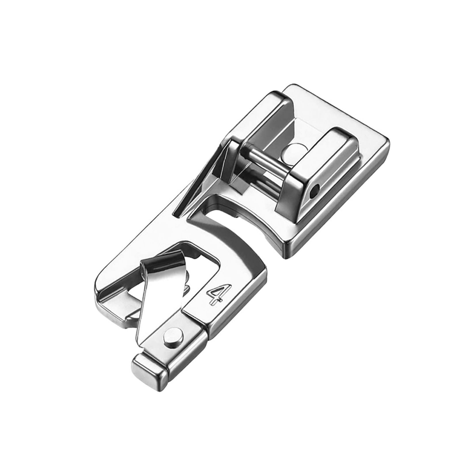 1/3pcs 3MM/4MM/6MM Narrow Rolled Hem Presser Foot for Low Shank Snap-On Sewing Machine Accessories(4MM)