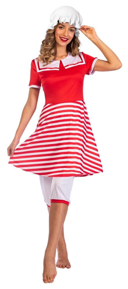 amscan 9911337 Ladies 1920s Bathing Suit (UK Dress 12-14)