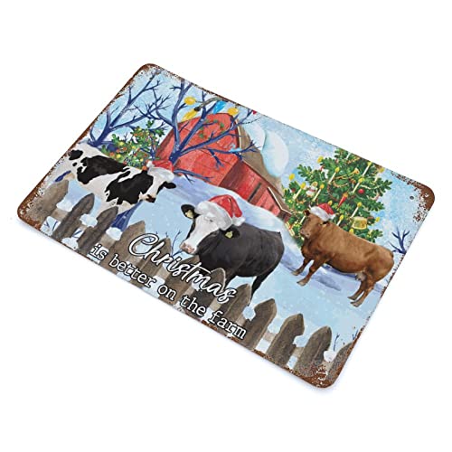 Panneau en métal rétro Noël idée cadeau vintage originale pour homme grotte et pub - 3