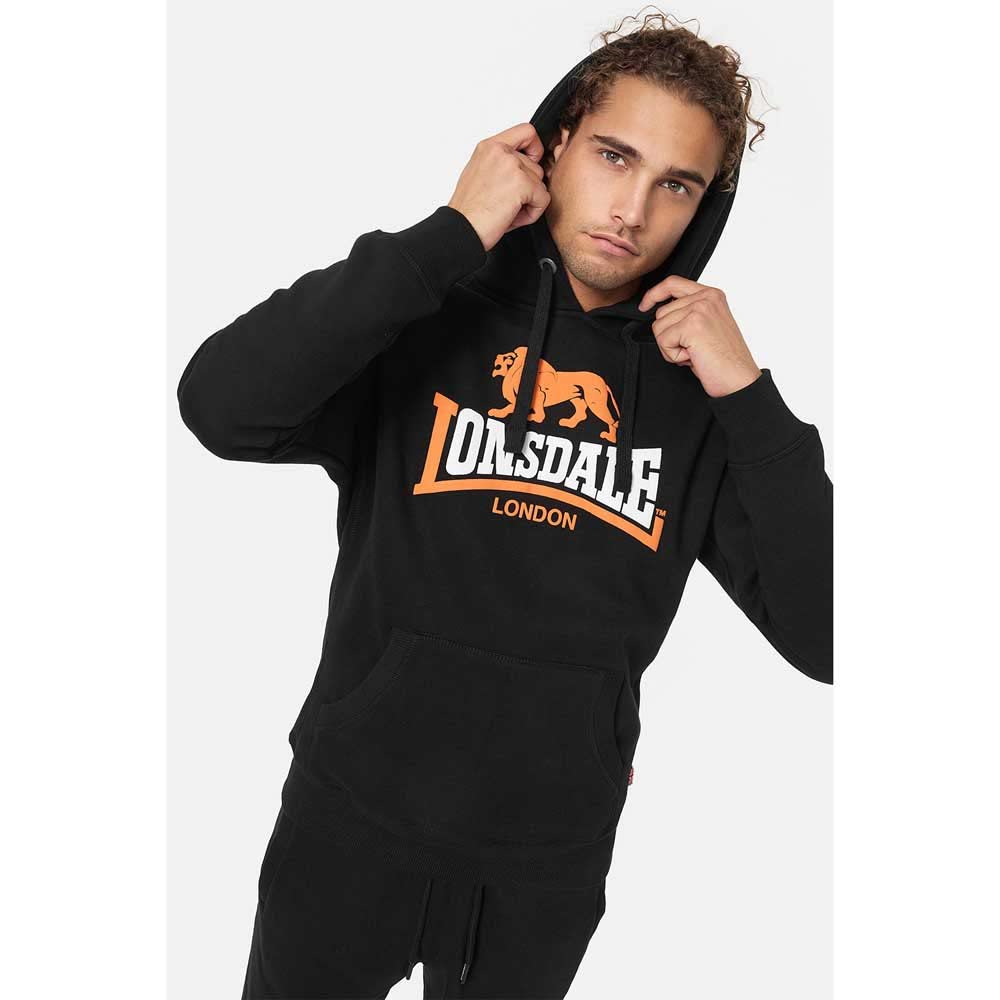 Lonsdale Herren Kapuzensweatjacke mit Reißverschluss schmale Passform RINSEY