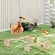 Joyzan Hühnerbarsch für Hühner, 2 Stück Sitzstange Hühnerholzstangen Hölzerne Vogelständer Trainingshühner Raststange Stehendes Trainingsmaterial Barsche Huhn Barsch Vogel Holzständer 40 x 12 x 8 cm