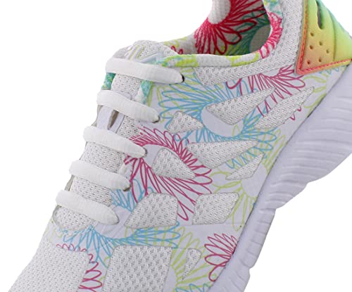 Fila Superstride 2 Y Girls' Toddler-Youth Sneaker 13 M US Little Kid White-Pink-Safety Yellow3