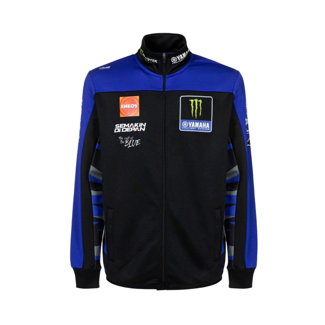 Jacke Replica Monster Energy Yamaha MotoGP Team 2024 blau und schwarz