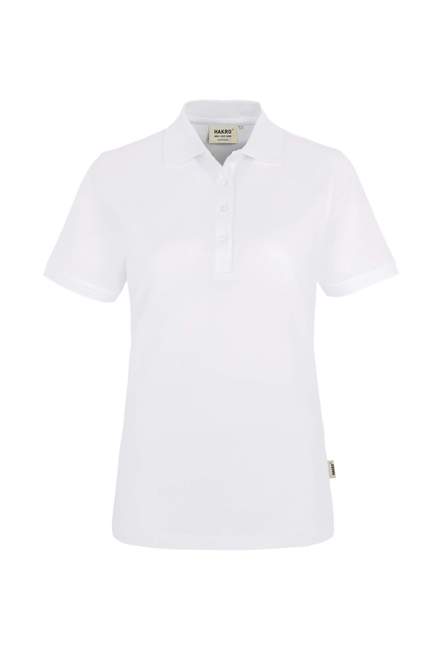 HAKRO Damen-Poloshirt CLASSIC – Weiß 110, XS