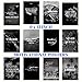 Miss Independent Inspirational Wall Art, Set of 12 Black and White Motivational Posters, 9x13 Inch Classroom Decorations, Home and Office, Positive Entrepreneur Quotes
