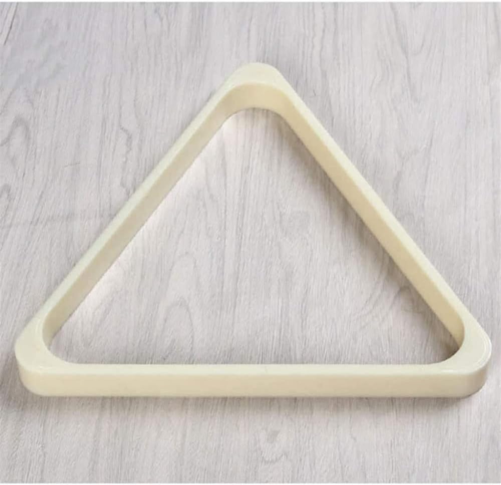 Triangle Pool Plastic, Triangle Billiard Pool Table Accessories, for Snooker Sturdy/White / 52.5mm