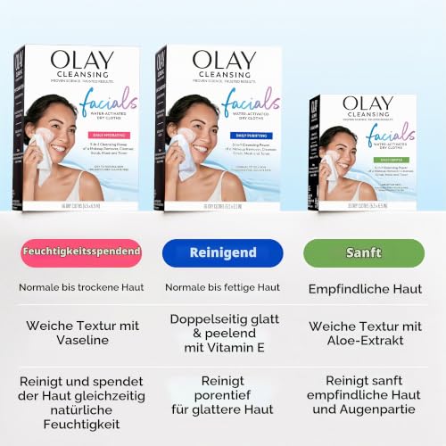 Olay 4-in-1 Sensitive Daily Facial Cloths, 33 ct by Olay – Ansicht 6