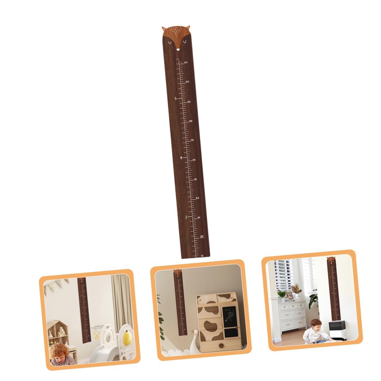 Regla para Medir la Altura Niños Forma de Jirafa en Madera Estable y Resistente para Decoración Infantil en Habitación