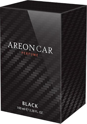 3.38 Fl Oz. (100ml) Glass Bottle Cologne Air Freshener, Black