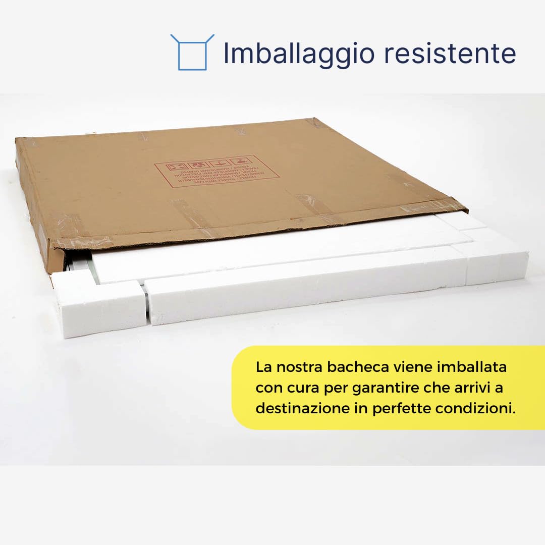 Danieli | Bacheca Certificata per Esterno IP56, Vetro di Sicurezza, Ermetica | Bacheca in Alluminio, Magnetica da Esterno 150x100 con 2 Chiavi | Per Muri e Ringhiere (18xA4)
