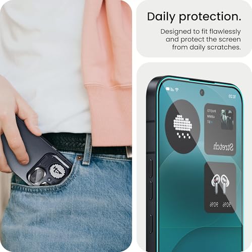 Image of FIRST MART Tempered Glass for Nothing Phone 4A Pro 5G with Black Camera Ring Guard & Installation Kit | HD Clear Edge-to-Edge Screen Protector, Scratch Resistant, Case-Friendly | Pack of 1