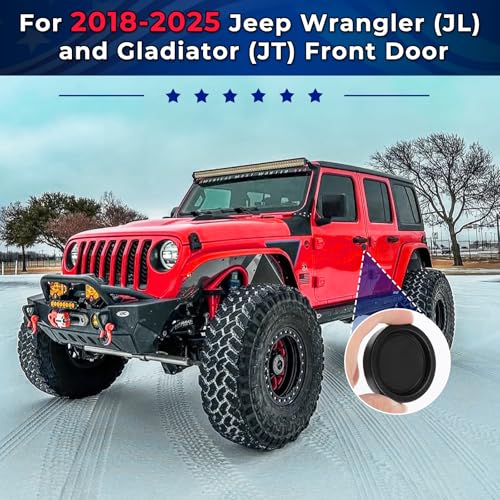 Image of CALBEAU Keyhole Covers Compatible with 2018-2026 Jeep Wrangler & Gladiator
