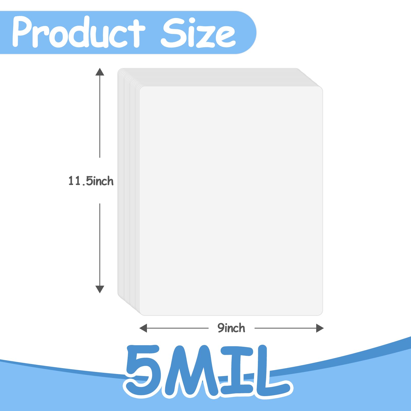 Fogli Di Plastificazione A Freddo A4 Trasparenti Per Laminazione Senza