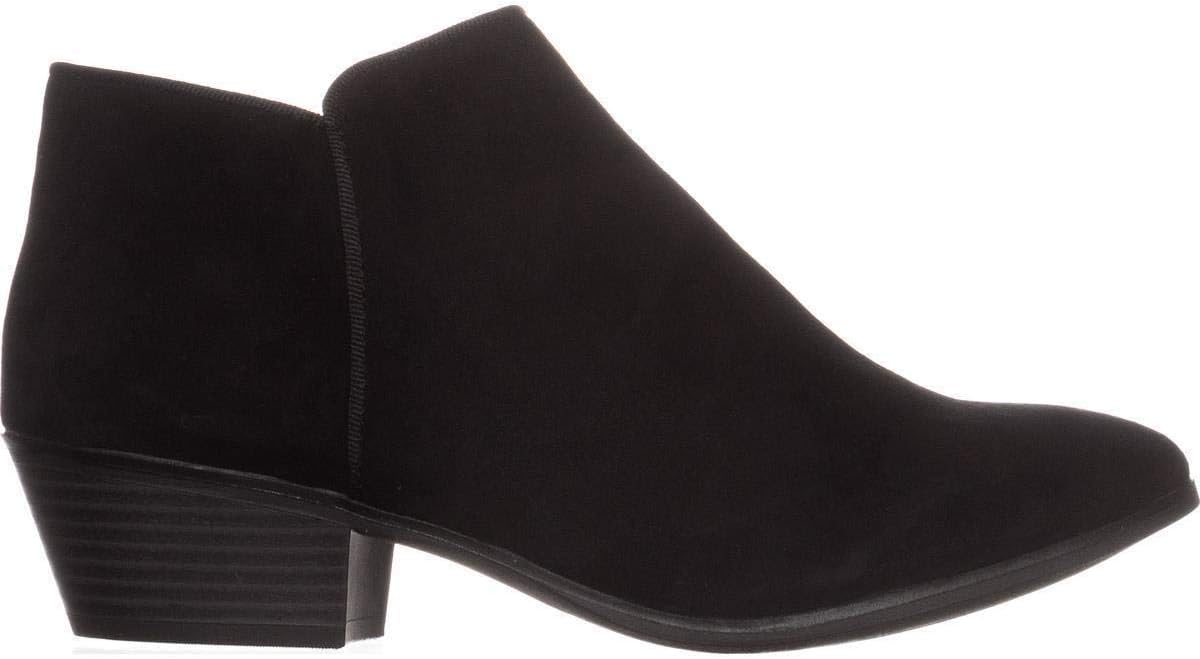 Style & Co. Womens Wileyy Fabric Almond Toe Ankle Fashion, Black, Size 11.0