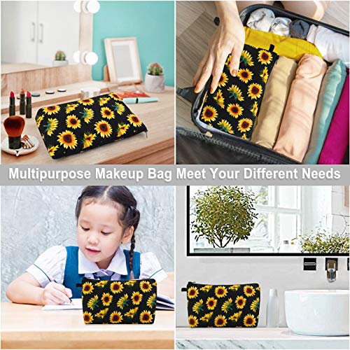 Image of MAGEFY Makeup Bag Cosmetic Bag(sunflower 0173)