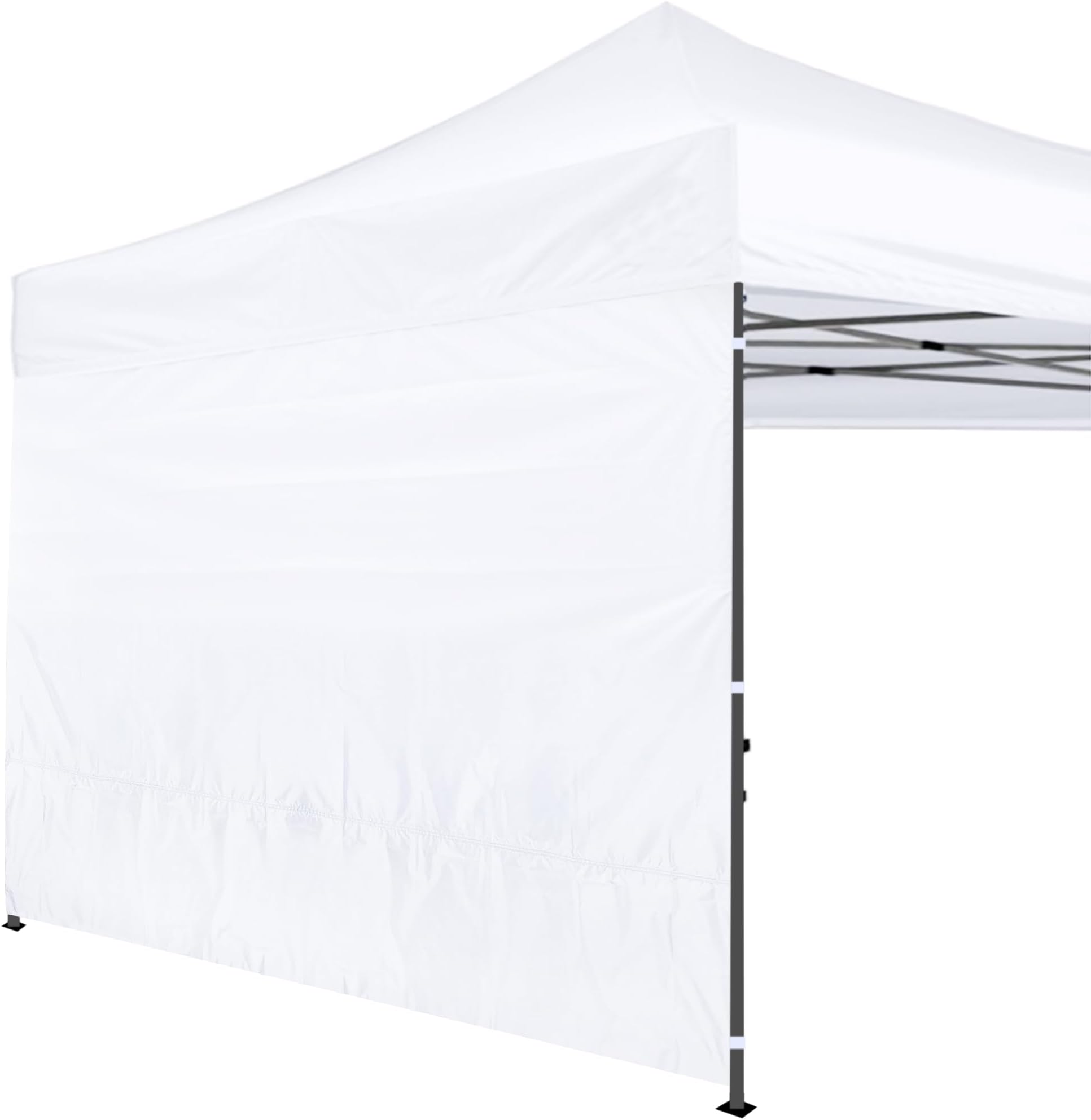 Canopy Tent Sidewalls Instant for 10×10 Pop Up Canopy, Outdoor Waterproof and UV Protection Canopies Sunwall, 1 Pack Straight Leg Canopy SideWall Only (White)