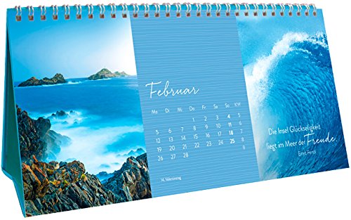Träume vom Meer 2018: 3-teiliger Tischkalender mit...