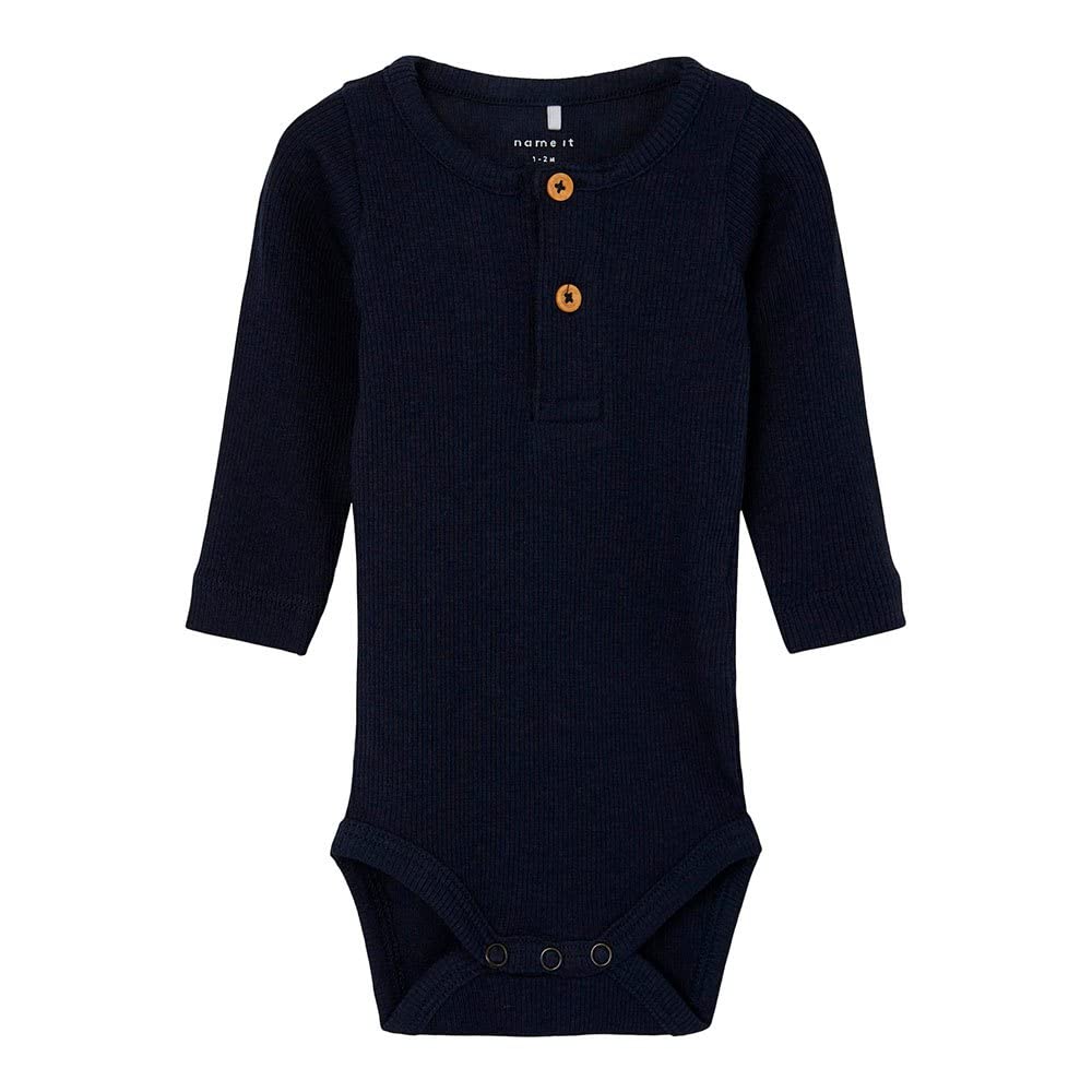 Name It Boys Dark Sapphire Nbmkab Ls Noos Bodysuit, 0-3 Months